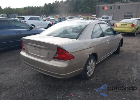 2002 Honda Civic Lx из США, поврежденный, VIN 1HGEM22562L058146